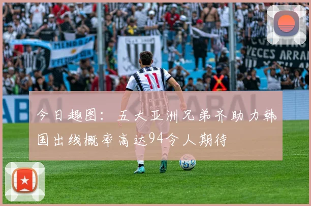 今日趣图：五大亚洲兄弟齐助力韩国出线概率高达94令人期待